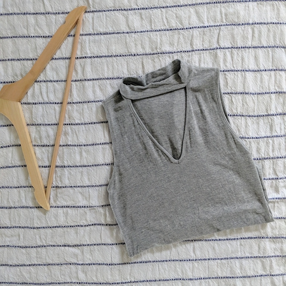 Forever 21 V-Neck Collar Bodysuit